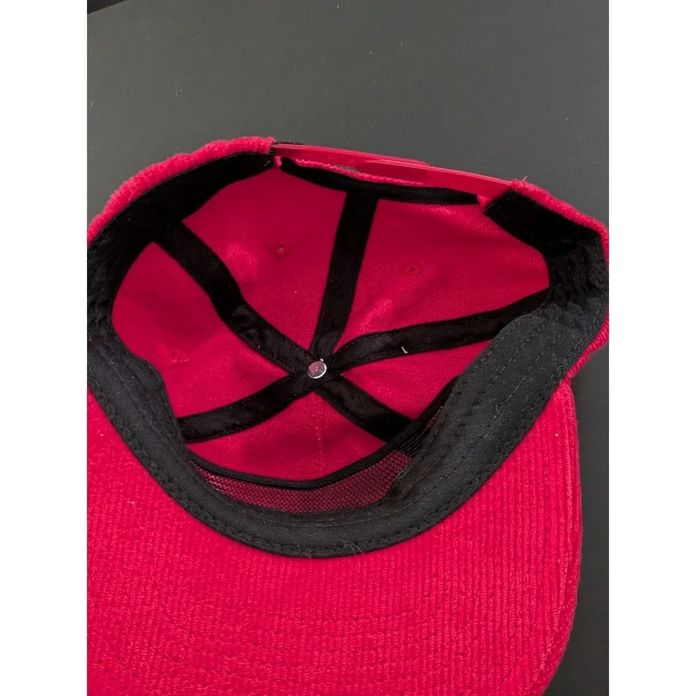 Send It Corduroy‎ Snapback Trucker Hat Red Script Logo OSFM